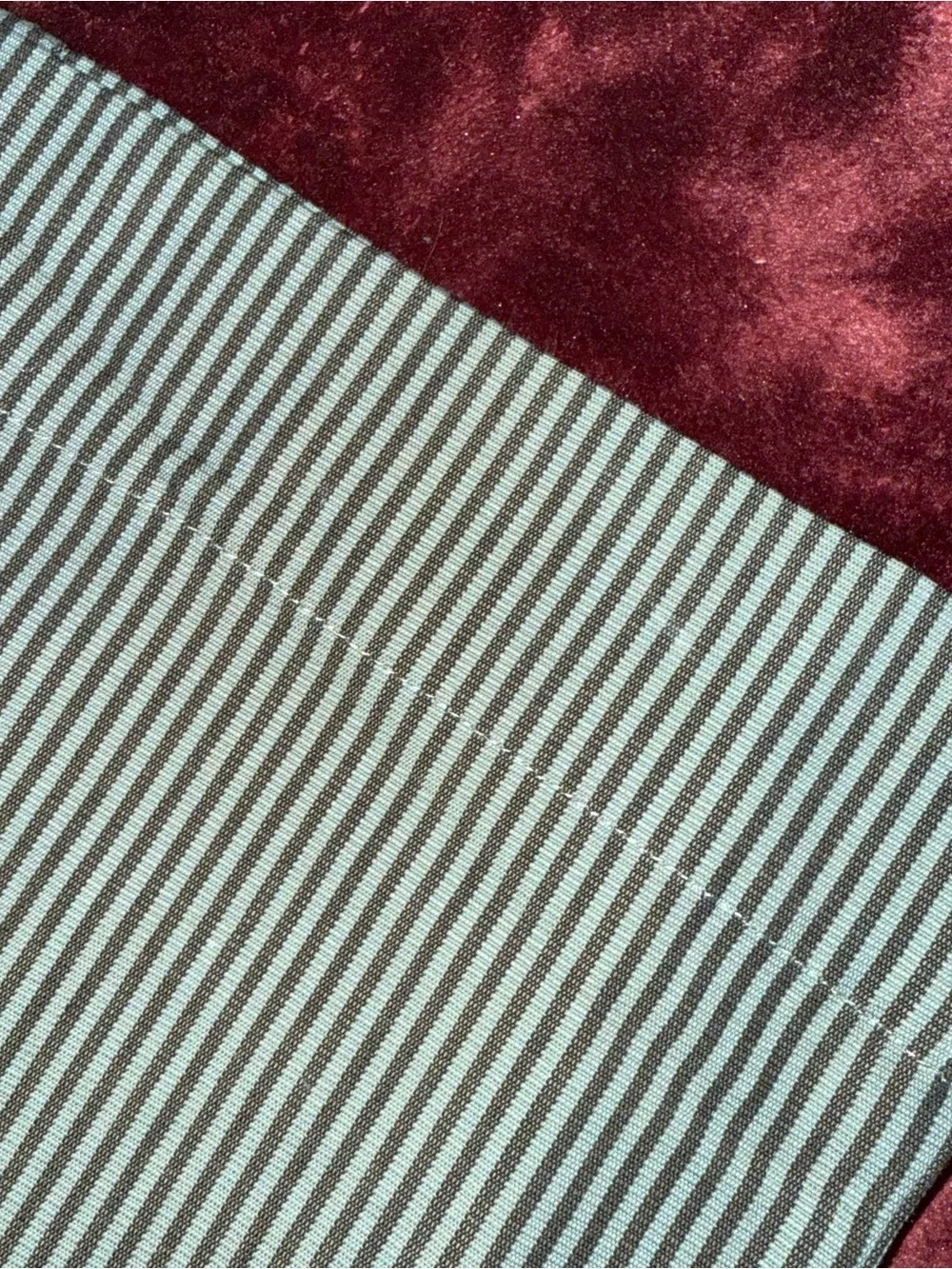 Hurley Green & Brownish Black Pin Stripe Pants Size 7 Low Rise Women's NWT